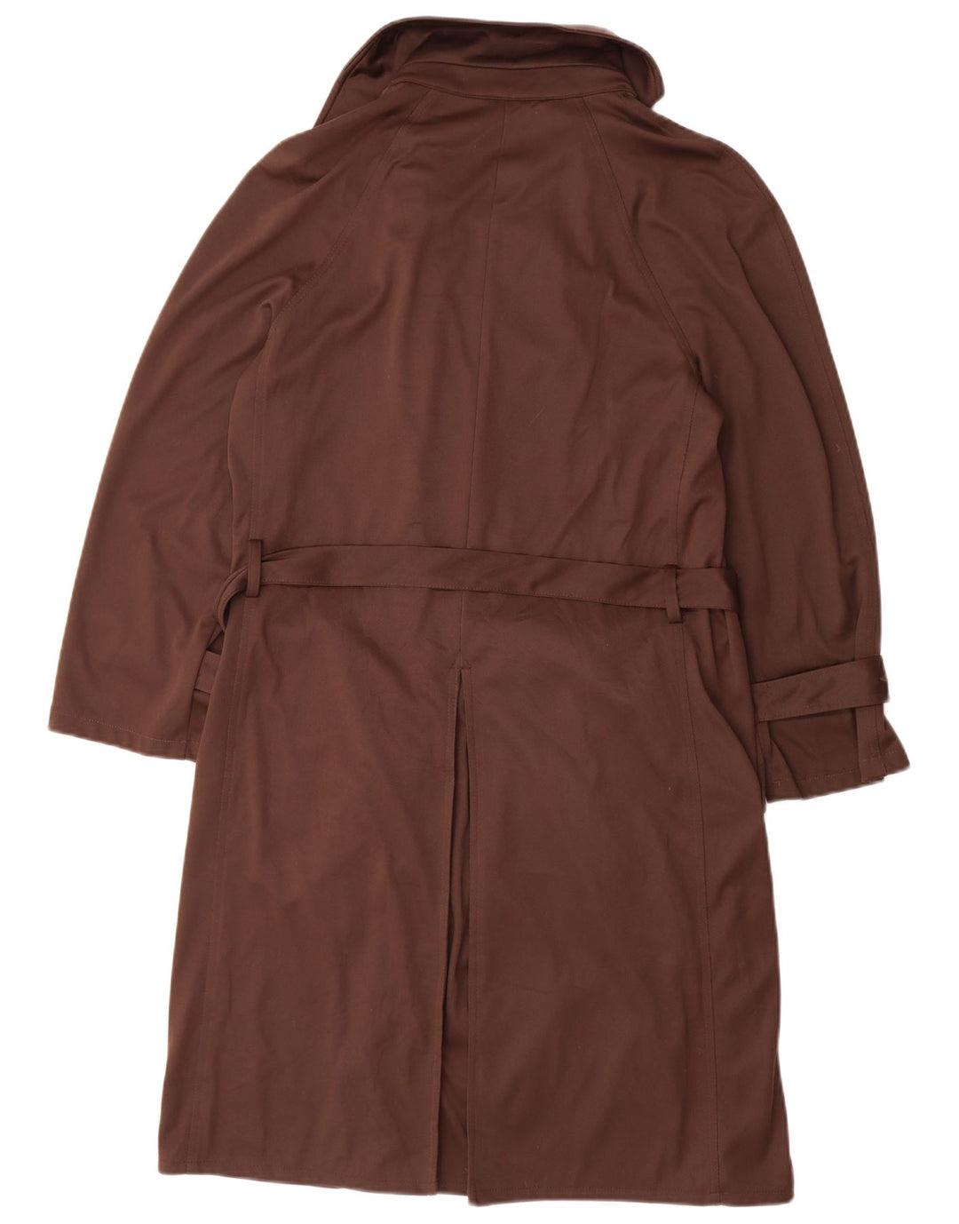 BENETTON ženski trenč kaput UK 14 srednje smeđi poliester