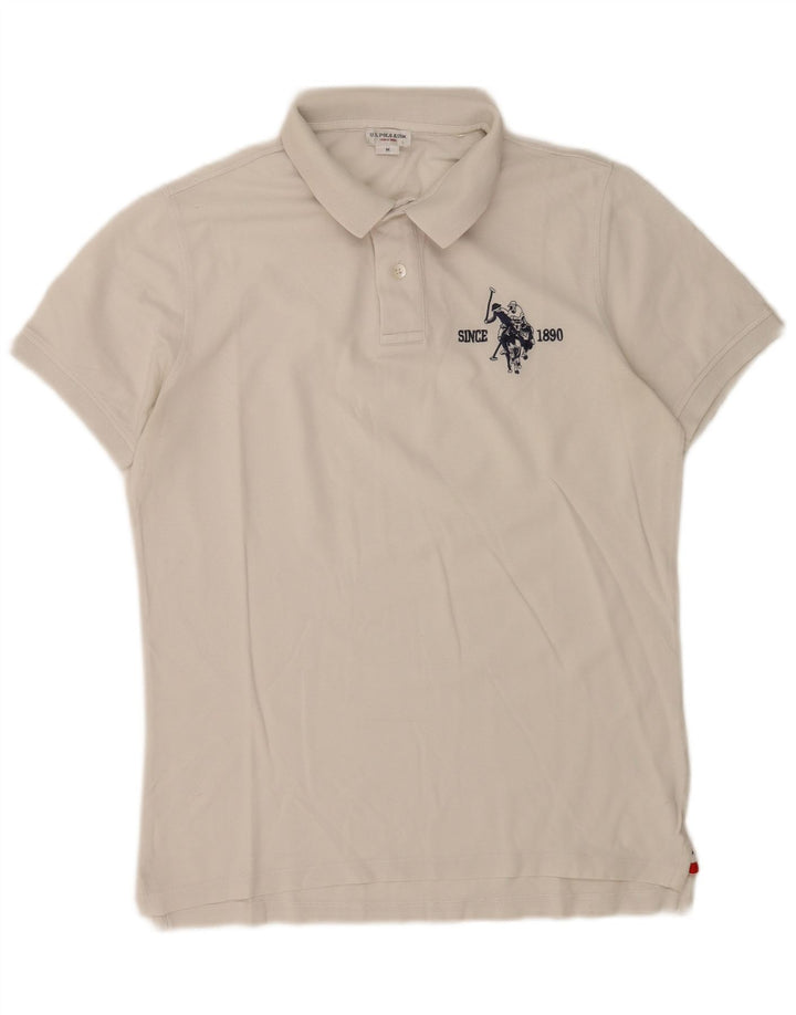 U.S. Polo Assn. Muška grafička košulja srednje bijele boje