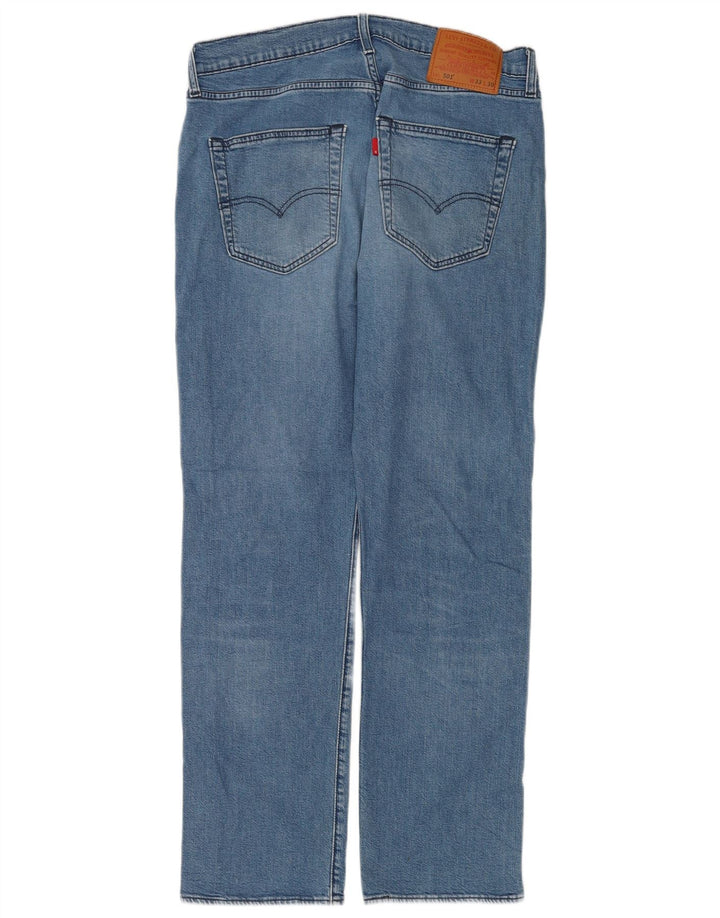 Levi's ženske ravne traperice 501 W33 L30 plavi pamuk