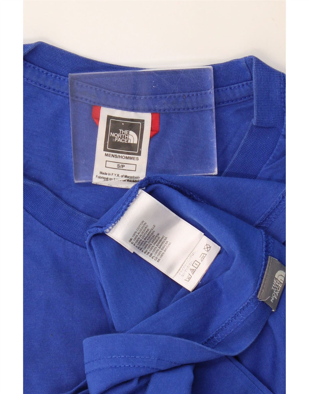 THE NORTH FACE Muška majica dugih rukava s grafikama, mala, plava pamučna