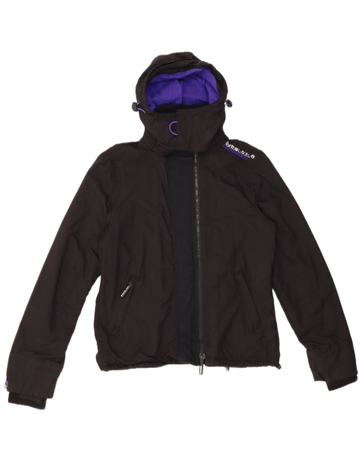 SUPERDRY Ženska jakna s grafičkom vjetrovkom UK 14 srednje crna