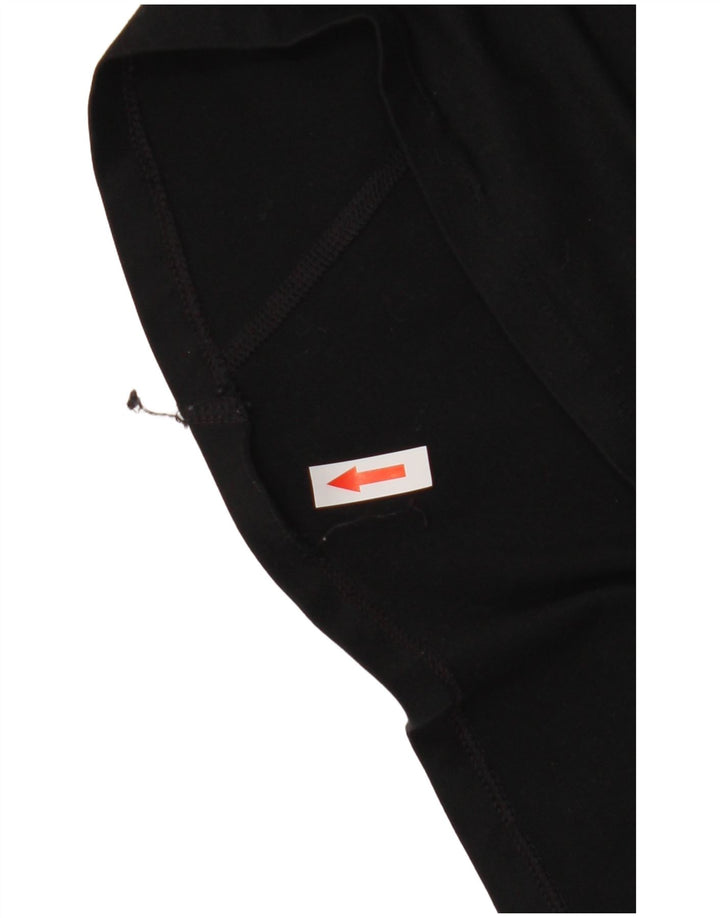 Nike Dri Fit majica s izrezom i srednjim gornjim dijelom trenirke od crnog poliestera