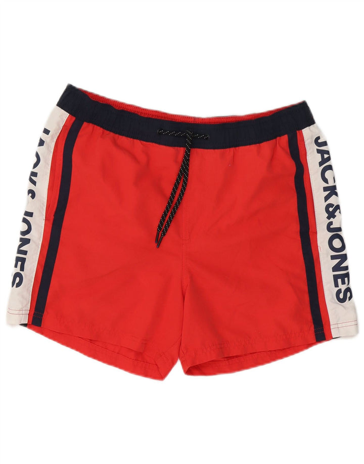 Jack & Jones muške kratke hlače za plivanje srednje crvene boje od poliestera