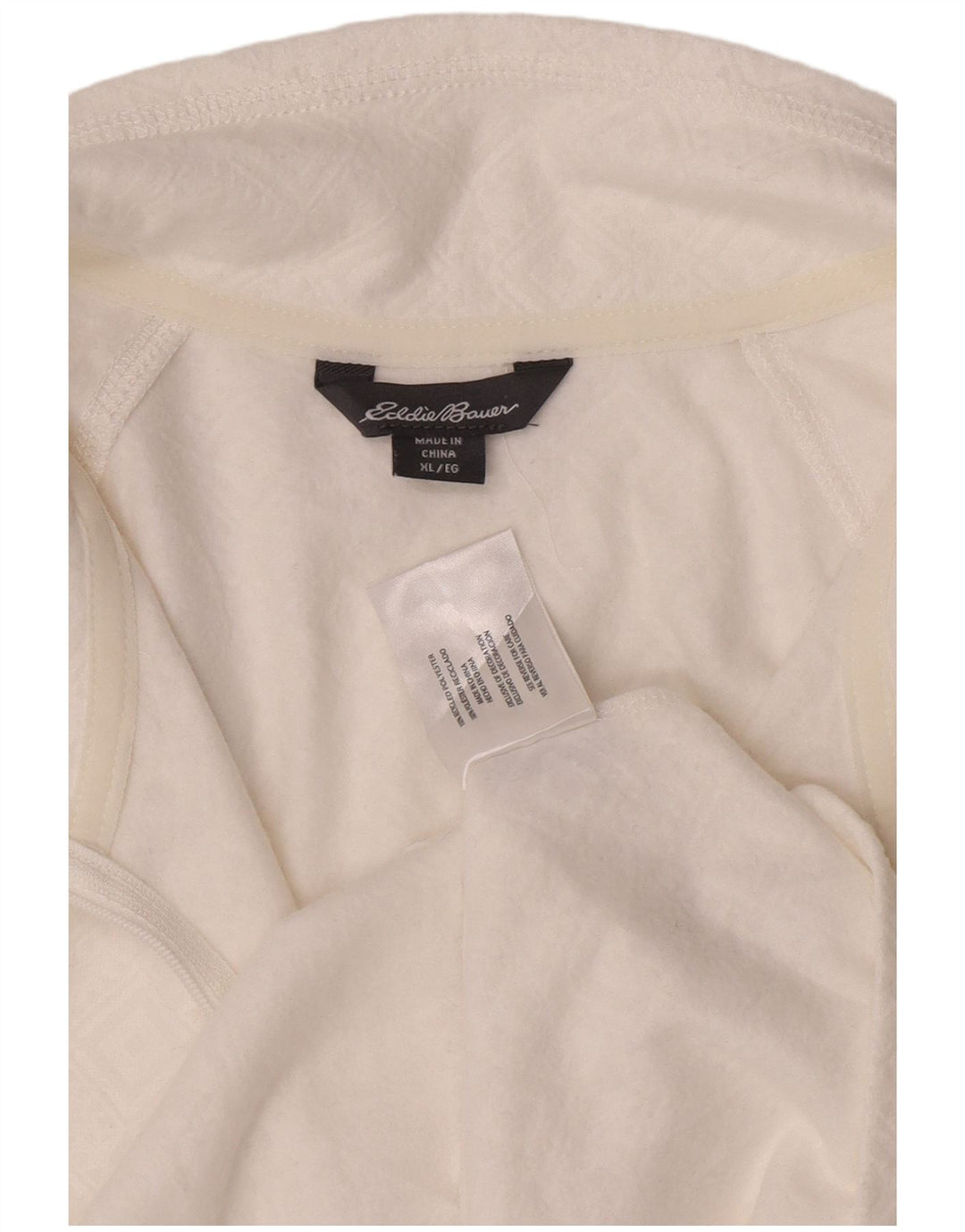 Eddie Bauer Ženska trenirka s patentnim izrezom Top UK 18 XL bijela geometrijska