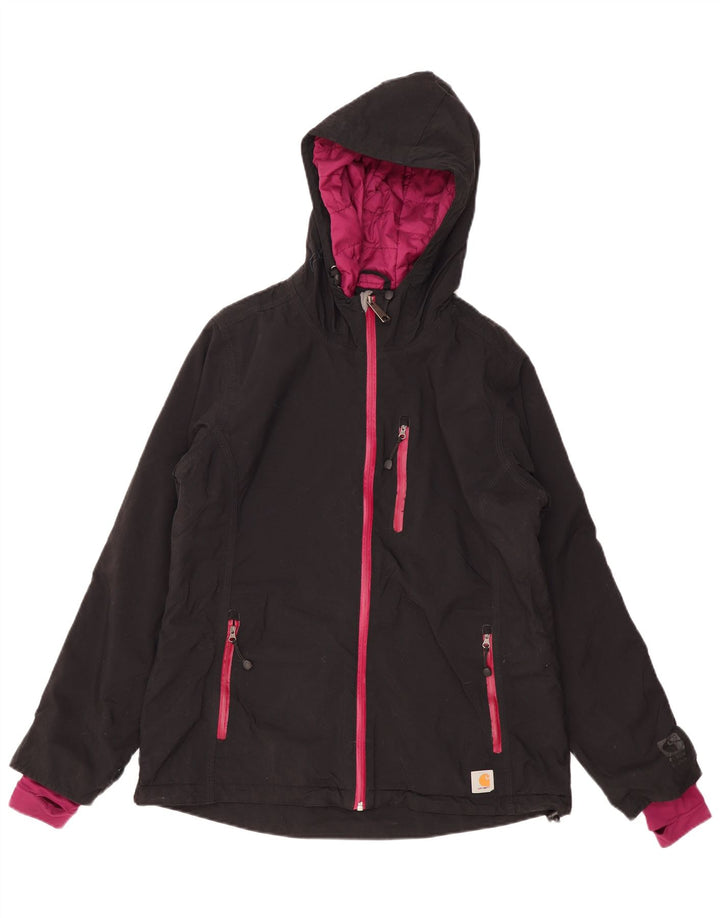 Ženska vjetrovka s kapuljačom Carhartt US 8/10 Srednje crni poliester