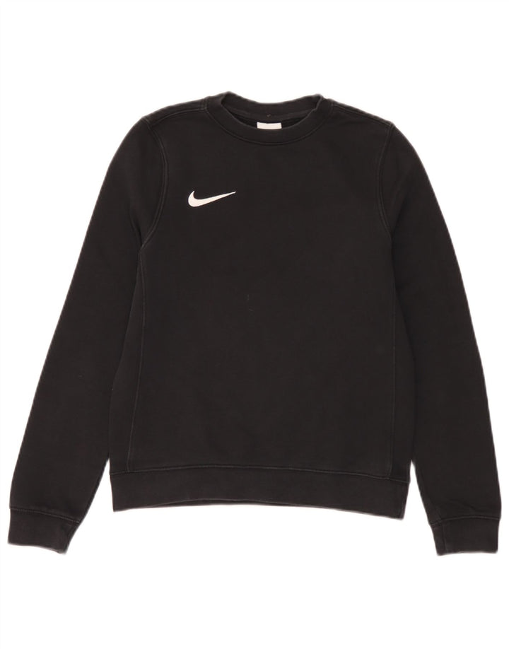 Nike Boys Sweatshirt Džemper 10-11 godina srednje crni pamuk