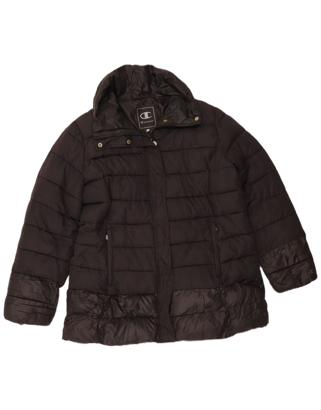 Champion ženska podstavljena jakna IT 52 2XL crni poliester