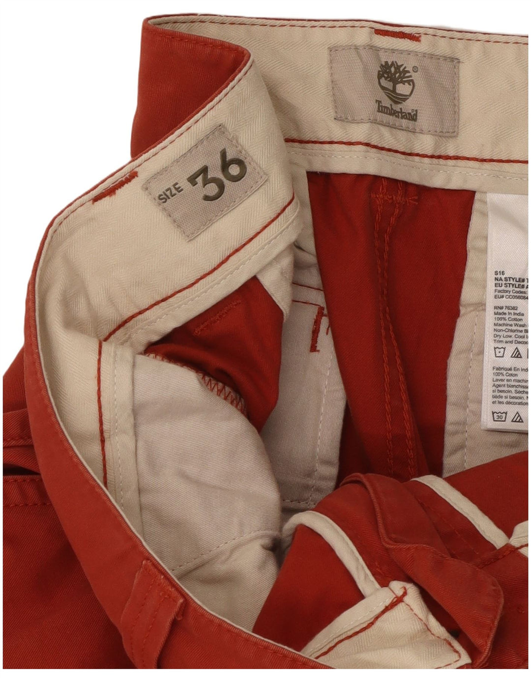 Timberland muške kargo kratke hlače W36 veliki crveni pamuk