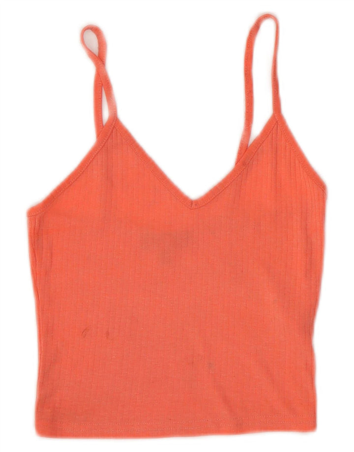 TOPSHOP Womens Crop Cami Top UK 6 XS Pink Polyester