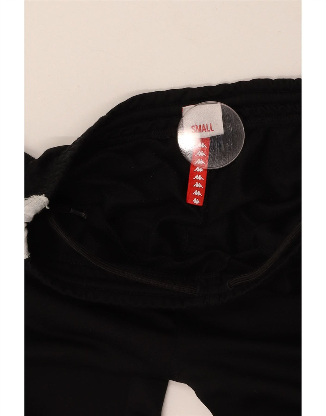 KAPPA Ženske Graphic Trenirke Hlače UK 8 Small Black Colourblock