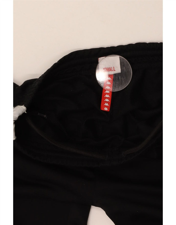 KAPPA Ženske Graphic Trenirke Hlače UK 8 Small Black Colourblock