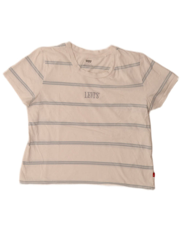 Levi's majica kratkih rukava s grafičkim motivima, UK 10, male bijele pruge