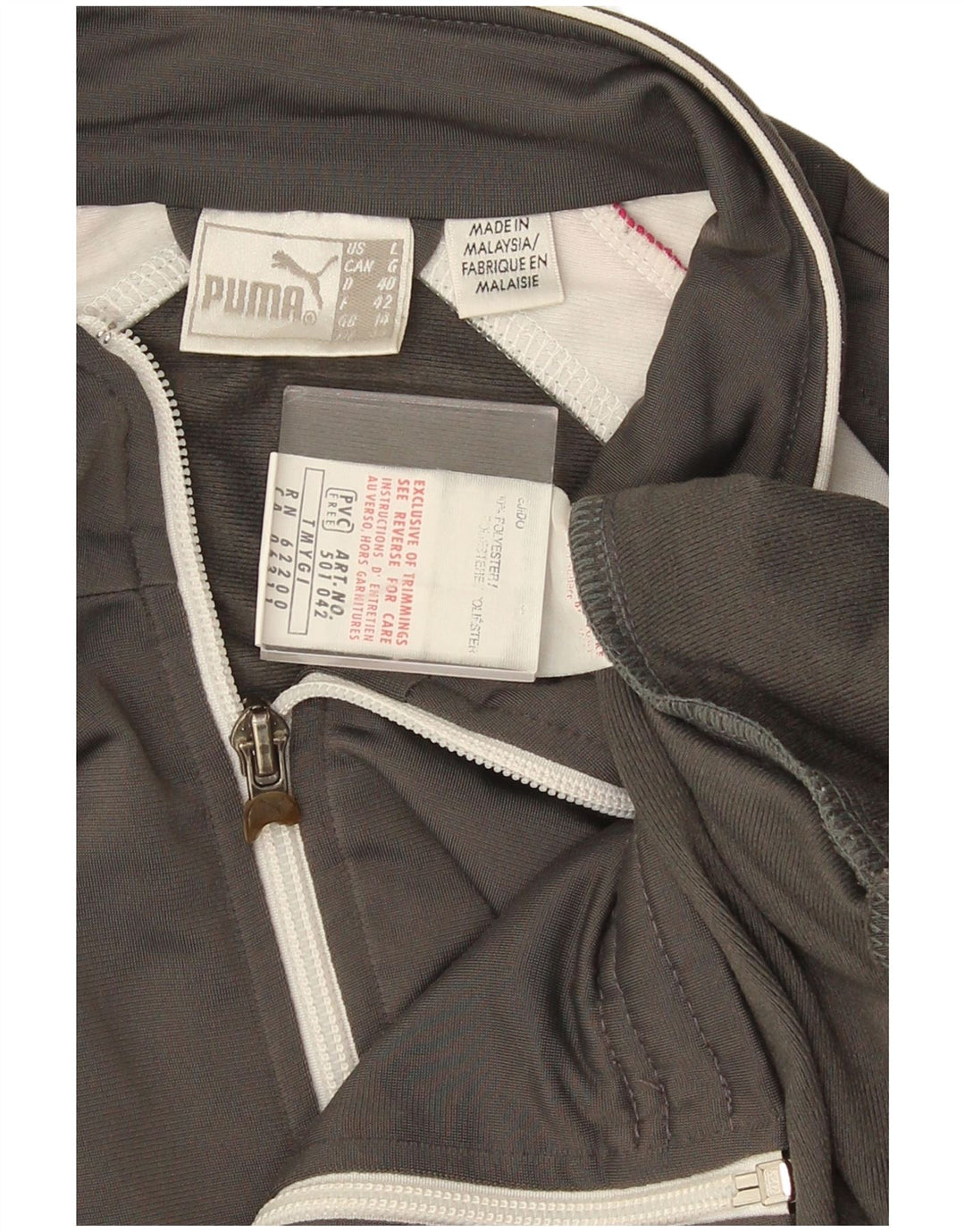 Puma ženska gornja jakna trenirke UK 14 Large Grey Colourblock poliester
