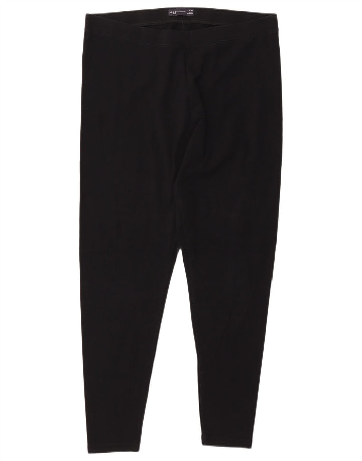 MARKS & SPENCER Ženske tajice UK 16 Veliki crni pamuk