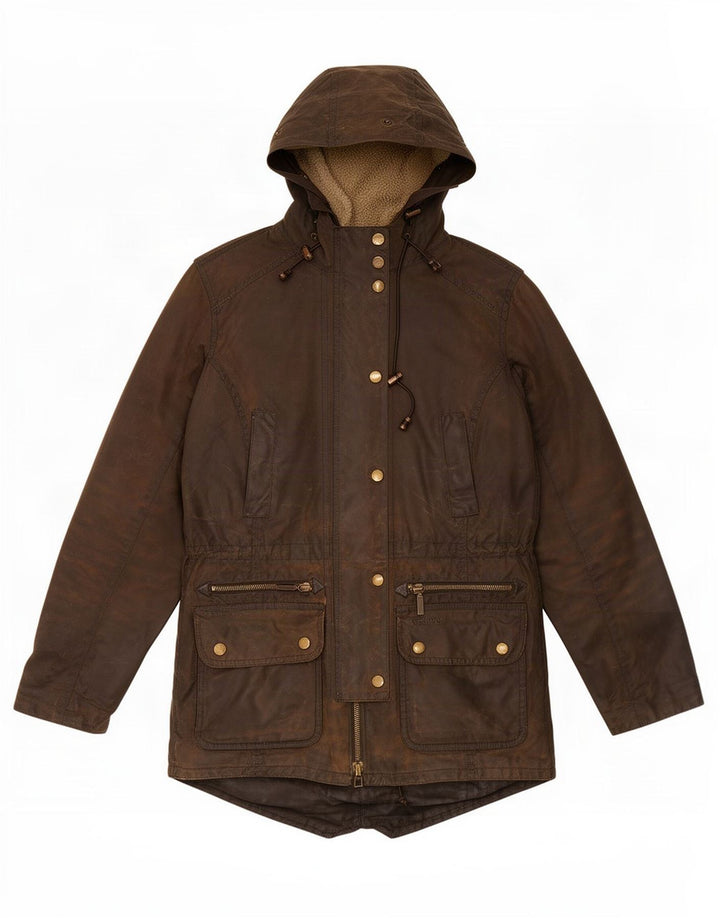 Barbour ženska jakna od voštanog pamuka s kapuljačom UK 8 Small kaki