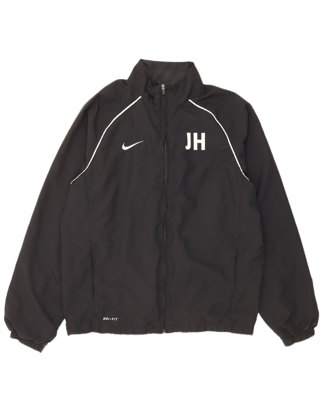 Nike Dri Fit trenirka velika jakna od crnog poliestera