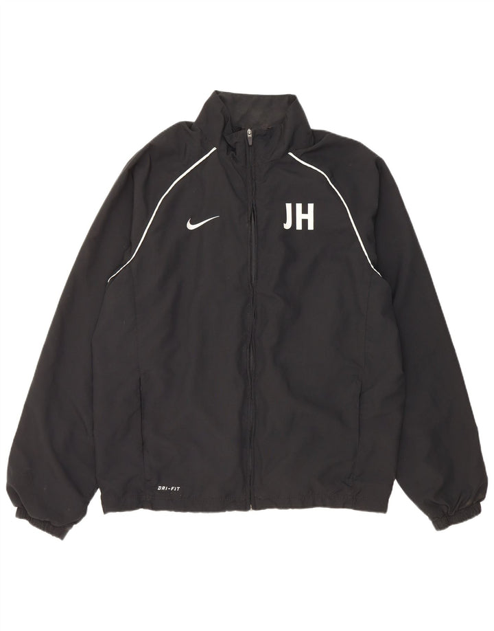 Nike Dri Fit trenirka velika jakna od crnog poliestera
