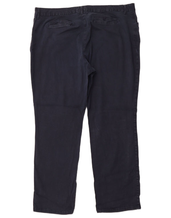 LEE Ženske ravne ležerne hlače srednjeg rasta US 20 3XL W38 L30 tamnoplave