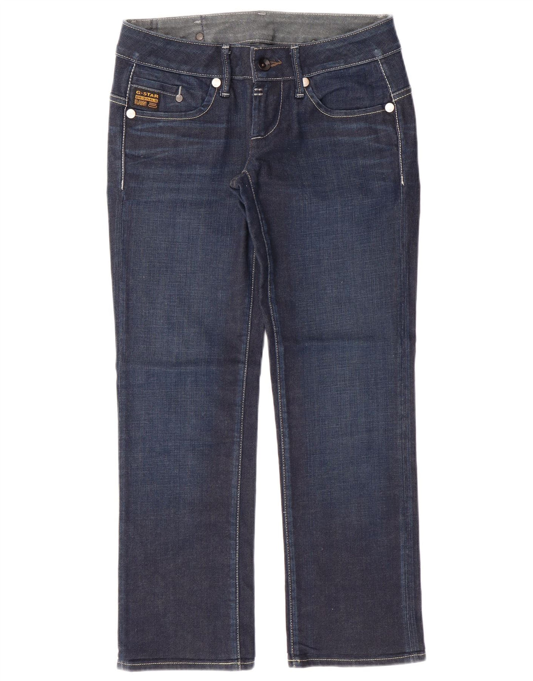 G-STAR Ženske Bootcut traperice W27 L26 tamnoplavi pamuk