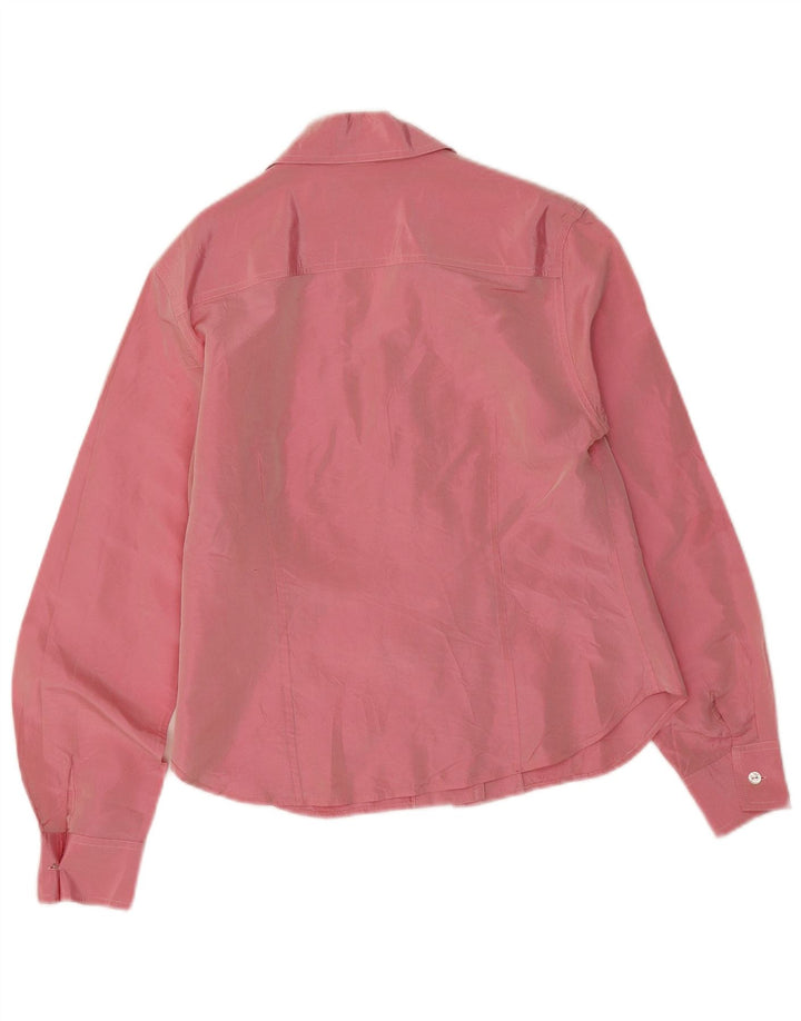 Vintage ženska košulja bluza EU 38 srednje ružičasti acetat