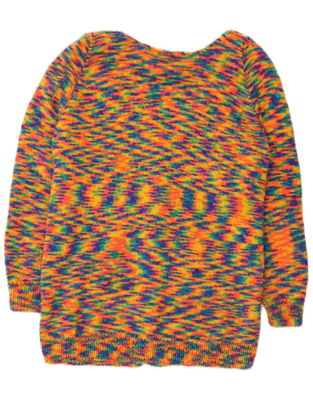 VINTAGE ženski kardigan pulover UK 16 Velikih raznobojnih pjega