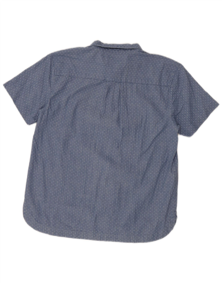 Dack's ženska pulover majica kratkih rukava UK 18 XL pamuk na plave točke
