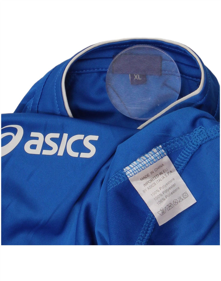 Asics muška majica kratkih rukava XL plava poliesterska boja
