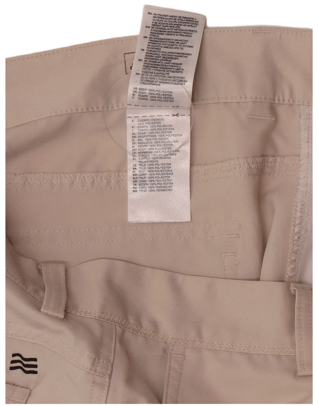 Adidas muške ravne chino hlače W32 L30 bež poliester