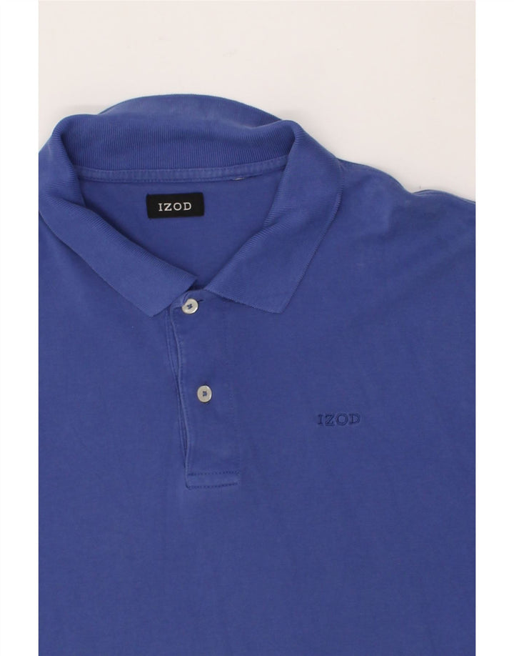 IZOD Mens Polo Shirt XL Navy Blue Cotton Vintage Izod and Second-Hand Izod from Messina Hembry 