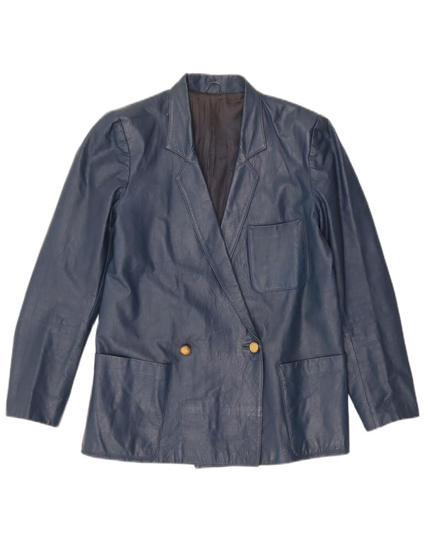 Vintage ženski dvodijelni set suknji širokog kroja UK 10 mali W24 tamnoplavi