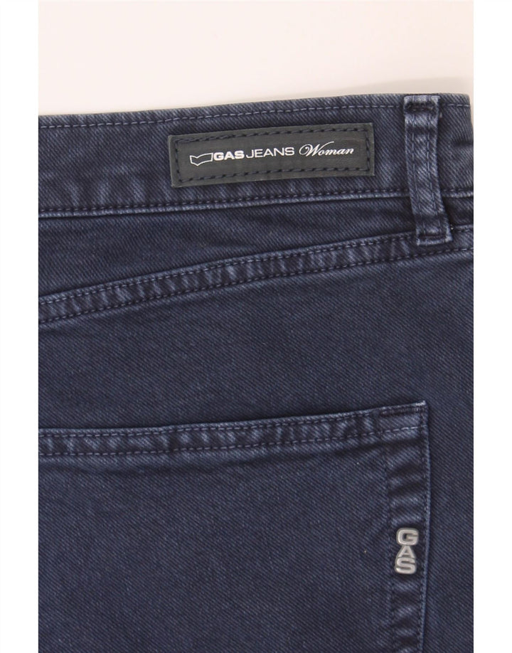GAS Womens Denim Shorts W27 Small  Navy Blue Cotton Vintage Gas and Second-Hand Gas from Messina Hembry 