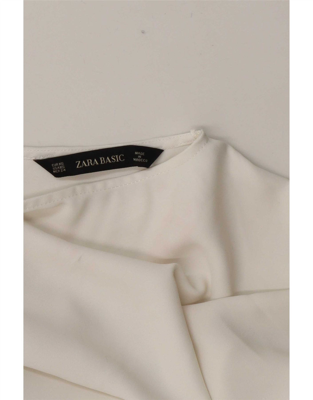 Zara ženska prevelika bluza UK 6 XS Bijela boja