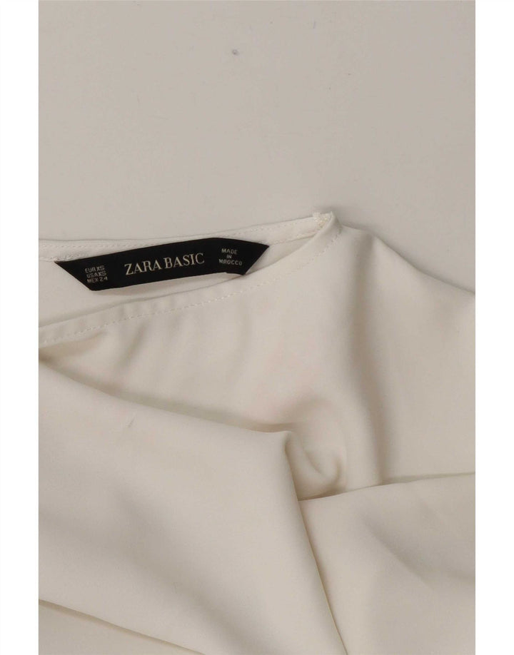 Zara ženska prevelika bluza UK 6 XS Bijela boja