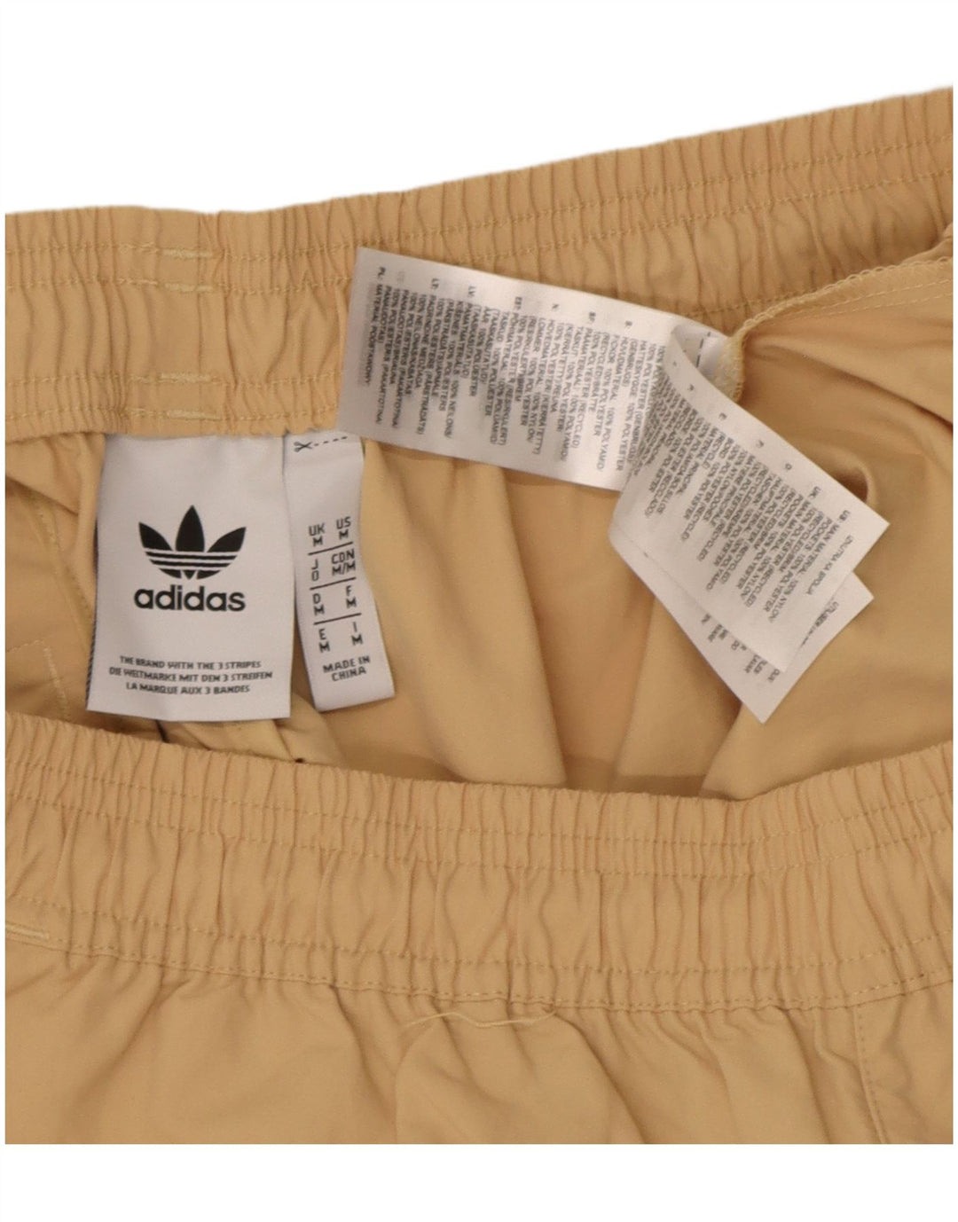 Adidas muške kratke hlače za kupanje s grafičkim motivima srednje bež boje od poliestera