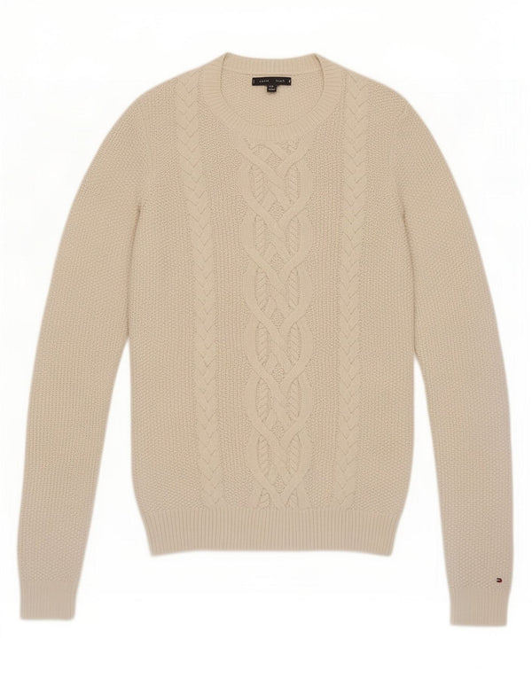Tommy Hilfiger ženski džemper s okruglim izrezom UK 6 XS bijeli