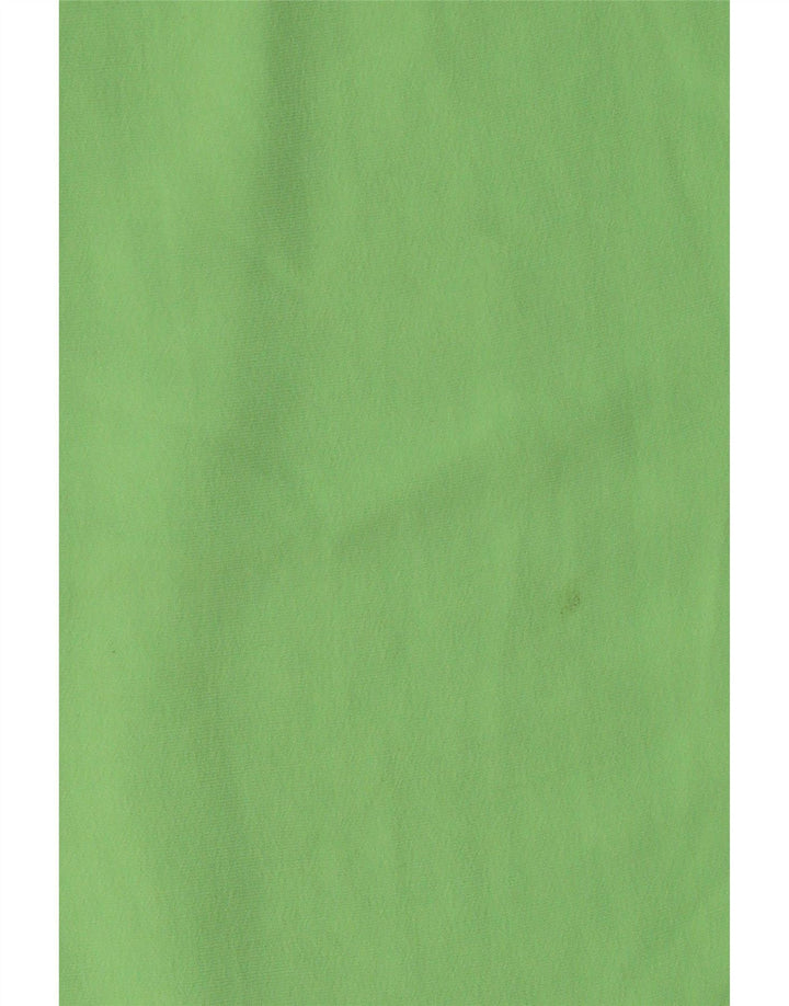 Zara ženske ravne chino hlače velike W34 L33 zeleni poliester