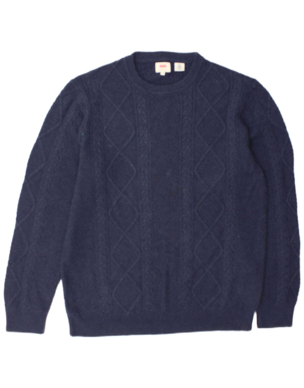 Levi's muški pulover s okruglim izrezom XL tamnoplavi pamuk