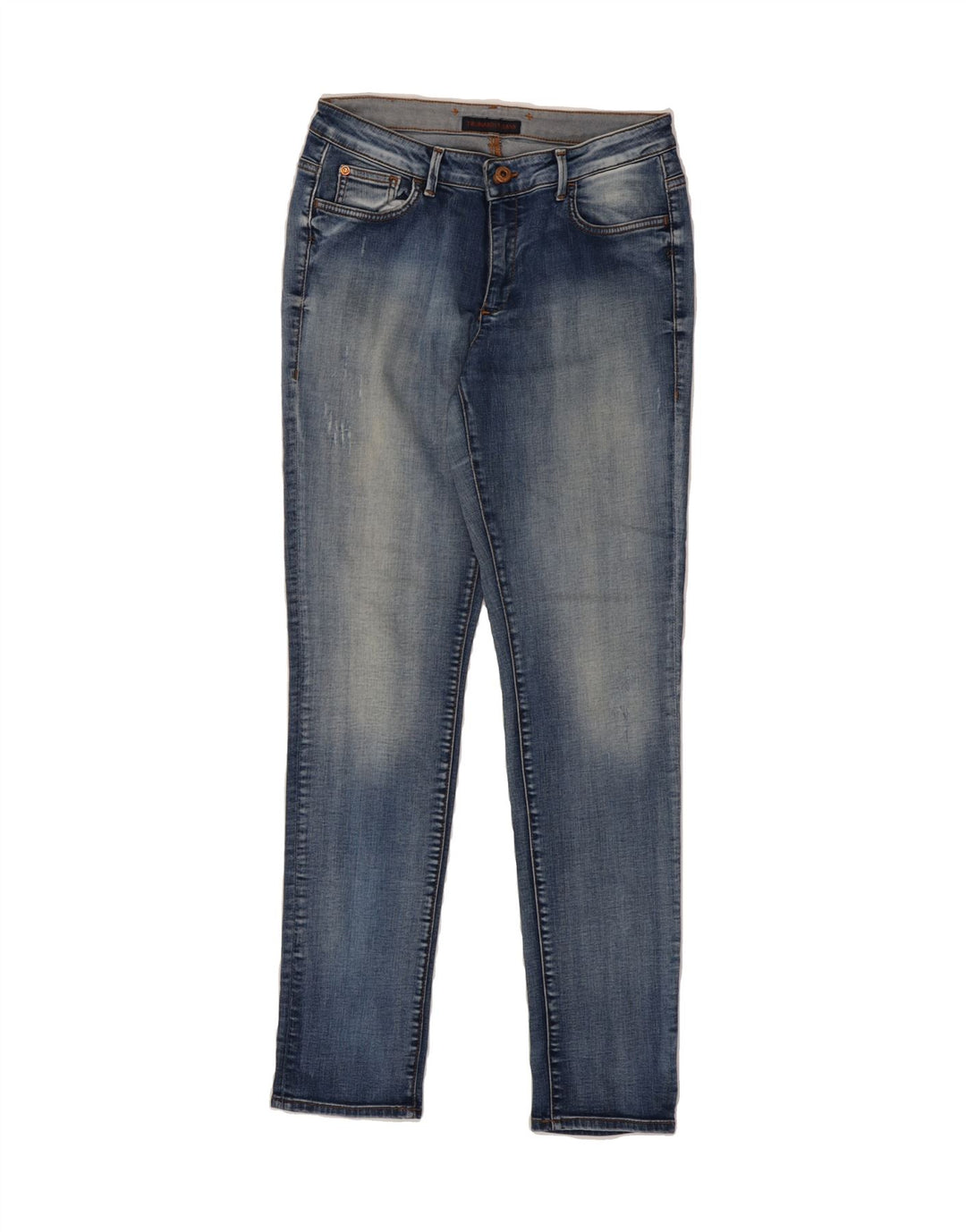 TRUSSARDI Womens Skinny Jeans W32 L31 Blue Vintage Trussardi and Second-Hand Trussardi from Messina Hembry 