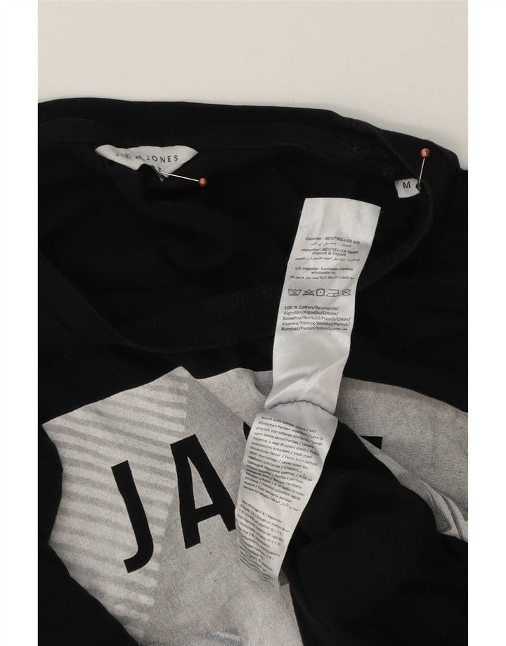 Jack & Jones muška majica kratkih rukava srednje veličine, crni pamuk