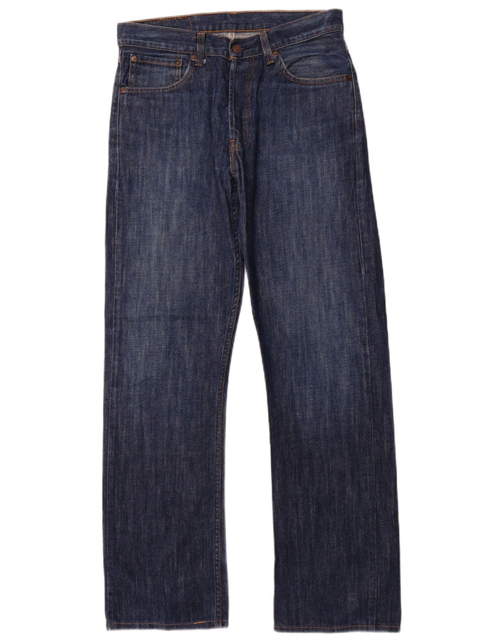 LEVI'S muške 210 ravne traperice W32 L34 tamnoplavi pamuk