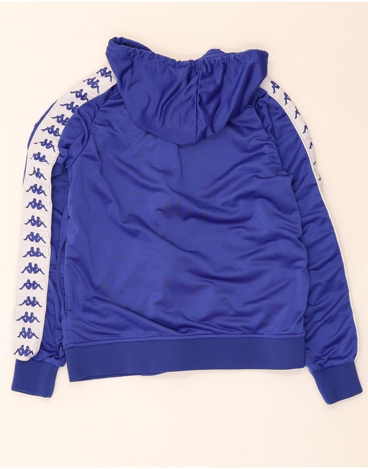 KAPPA ženski džemper s kapuljačom s patentnim zatvaračem UK 10 Small Blue Colourblock