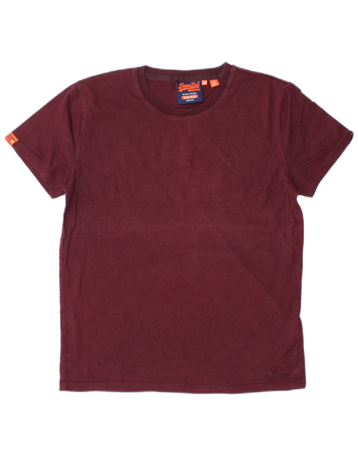 Superdry muška majica kratkih rukava Srednji tamnocrveni pamuk
