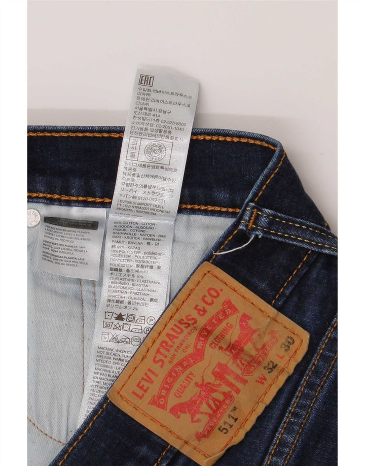 Levi's muške 511 uske traperice W32 L30 tamnoplavi pamuk