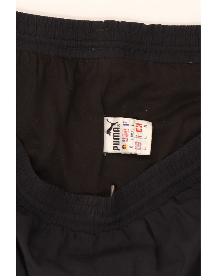 PUMA Mens Tracksuit Trousers Joggers Large  Black Polyester Vintage Puma and Second-Hand Puma from Messina Hembry 