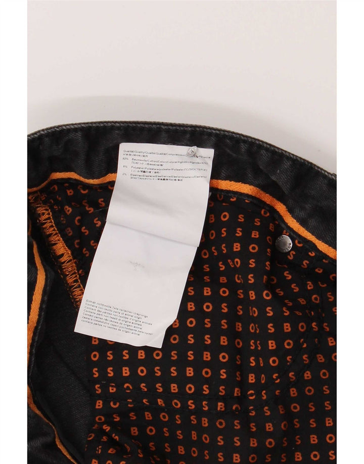 Hugo Boss muške uske traperice W36 L34 crni pamuk