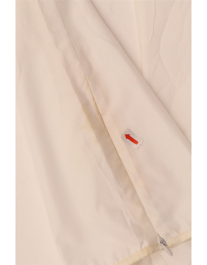 Dkny ženske ravne ležerne hlače srednje veličine W30 L28 bijeli poliester