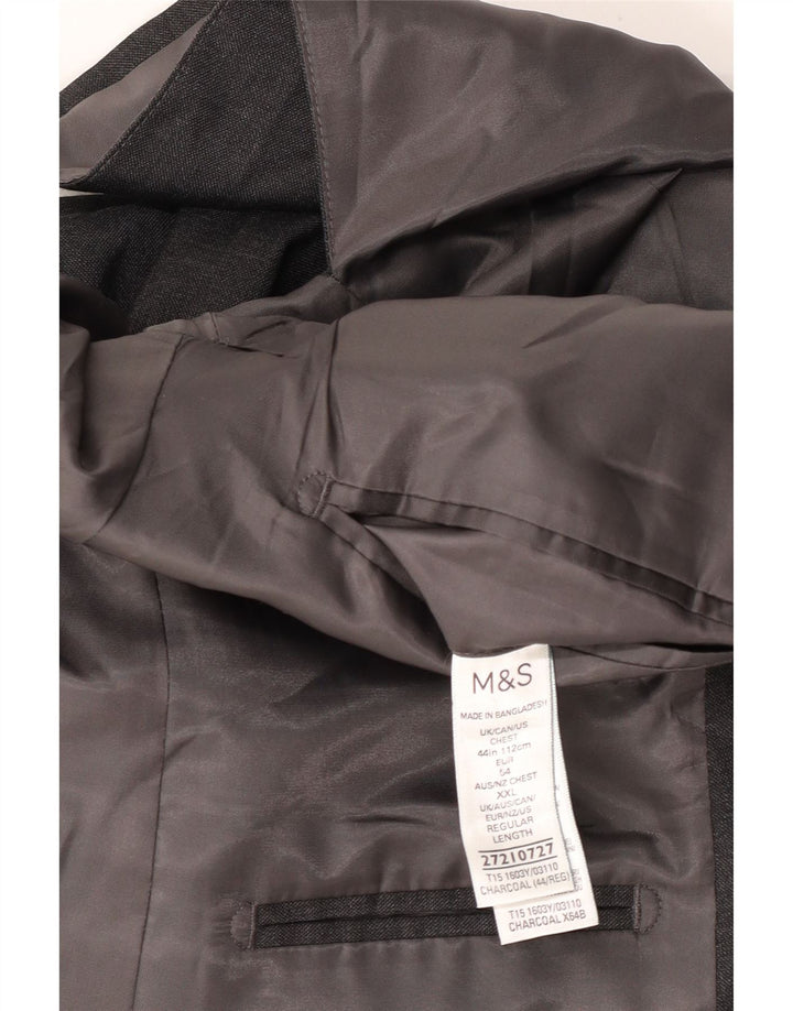 MARKS & SPENCER muška jakna sa 2 gumba UK 44 XL sivi poliester