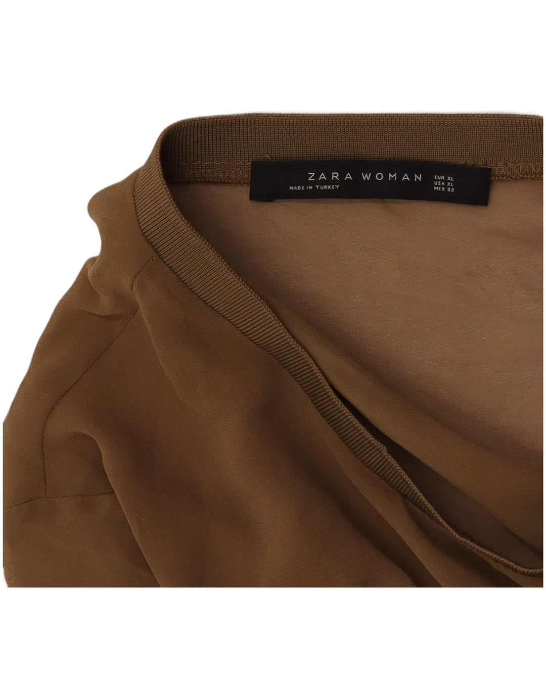 Zara ženska osnovna haljina UK 18 XL smeđa