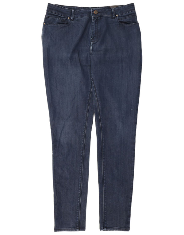 Marks & Spencer ženske uske traperice UK 16 Large W34 L31 tamnoplavi elastin