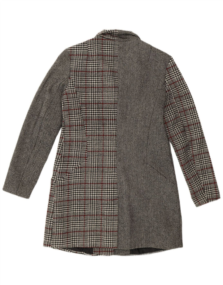 Desigual ženski kaput EU 40 srednje sivi patchwork poliester